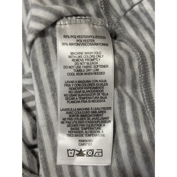 Calvin Klein Performance Lightweight Women's L Gray Striped Pullover Athleisure - Picture 4 of 7